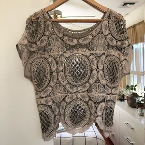 Reversible Lace Top